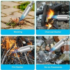 Portable Propane Torch Weed Burner Ice Snow Melter Outdoor Flame Thrower w/ Hose