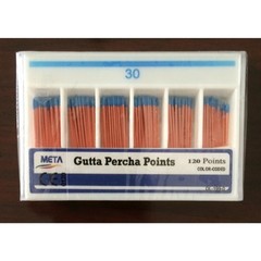 META GUTTA PERCHA POINTS #30 ISO SIZED VIALLS BOX OF 120 DENTAL