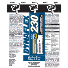 DAP Dynaflex 230 10.1 oz. White Premium Elastomeric Exterior/Interior Window, Do