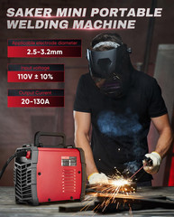Mini Stick Welder, 110V Portable Welding Machine, 20-130A Arc Welder with Smart