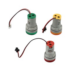 AC Voltage Current Monitor Meters with LED Display Pack of Three Units