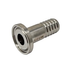 1/2 Inch Tri-Clamp x 1/2 Inch Hose Barb Adapter 316 Stainless Steel