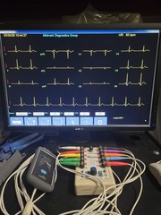 Working Midmark Digital ECG With Lead Wires, Case, And Accessories
