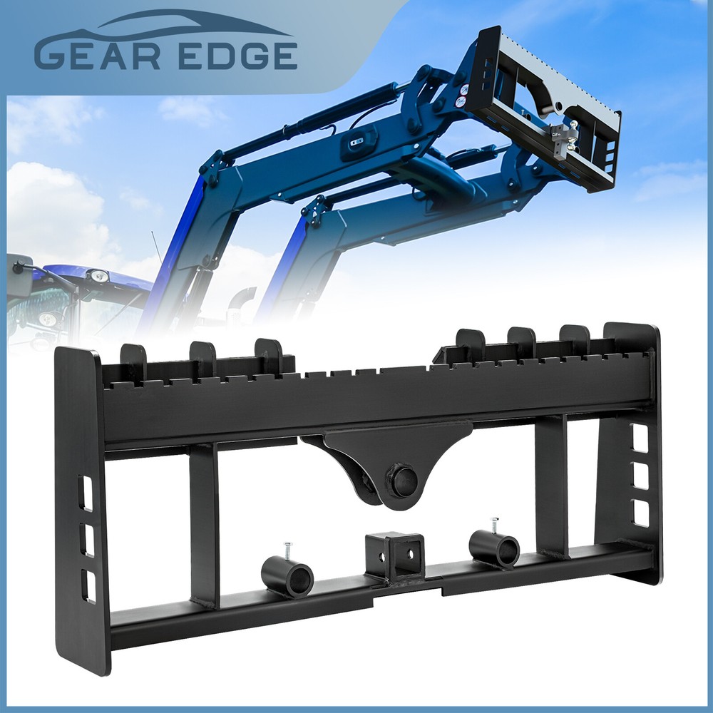 45″ Skid Steer Pallet Fork Frame W/ Receiver Hitch 2500lbs Kubota Bobcat Tractor