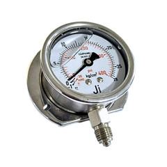 “Ji” Economical Compound Gauge, 2.5″ Dial, -1 to 28 Kg/Cm², Bottom Entry, SS