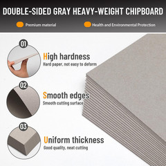 JNENERY 10 Chipboard Sheets 8.5 X 11″, 22Pt Book Board for Bookbinding