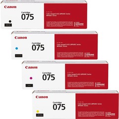 Canon 075 Toner Set – Genuine Original CMYK (Black, Cyan, Magenta, Yellow)