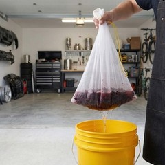 4 Pcs Red Wine Filter Bag Making Strainer Ultrafine Drawstring Brewing