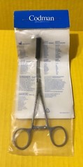 Codman Aortic Exclusion Clamp, Acute S-Shaped Jaw, 7.5″ REF: 37-1120