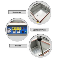 220V 1PH 3.6KW Vacuum Blister Machine 15.7″*15.7″*5.9″ 20m³/h Pump
