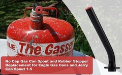 Gas Can Spout Replacement No Cap Leakproof Rubber Stopper for Eagle & Jerry Cans