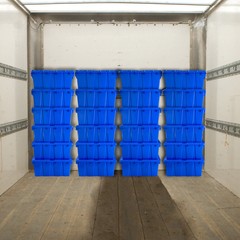 UBMOVE Plastic Crates with Lid for Moving and Storage