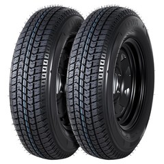 2-Pack ST175/80D13 Trailer Tire Rim 5 Lug 4.5 PCD Load C 6PR Black