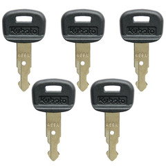 5pcs Key For Kubota Mini Excavator, Backhoe, Skid Steer, Track Loader 459A