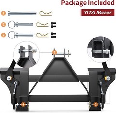3 Point 3 Pt Skid Steer Quick Tach Conversion Adapter Fit For Cat 1 Tractor US