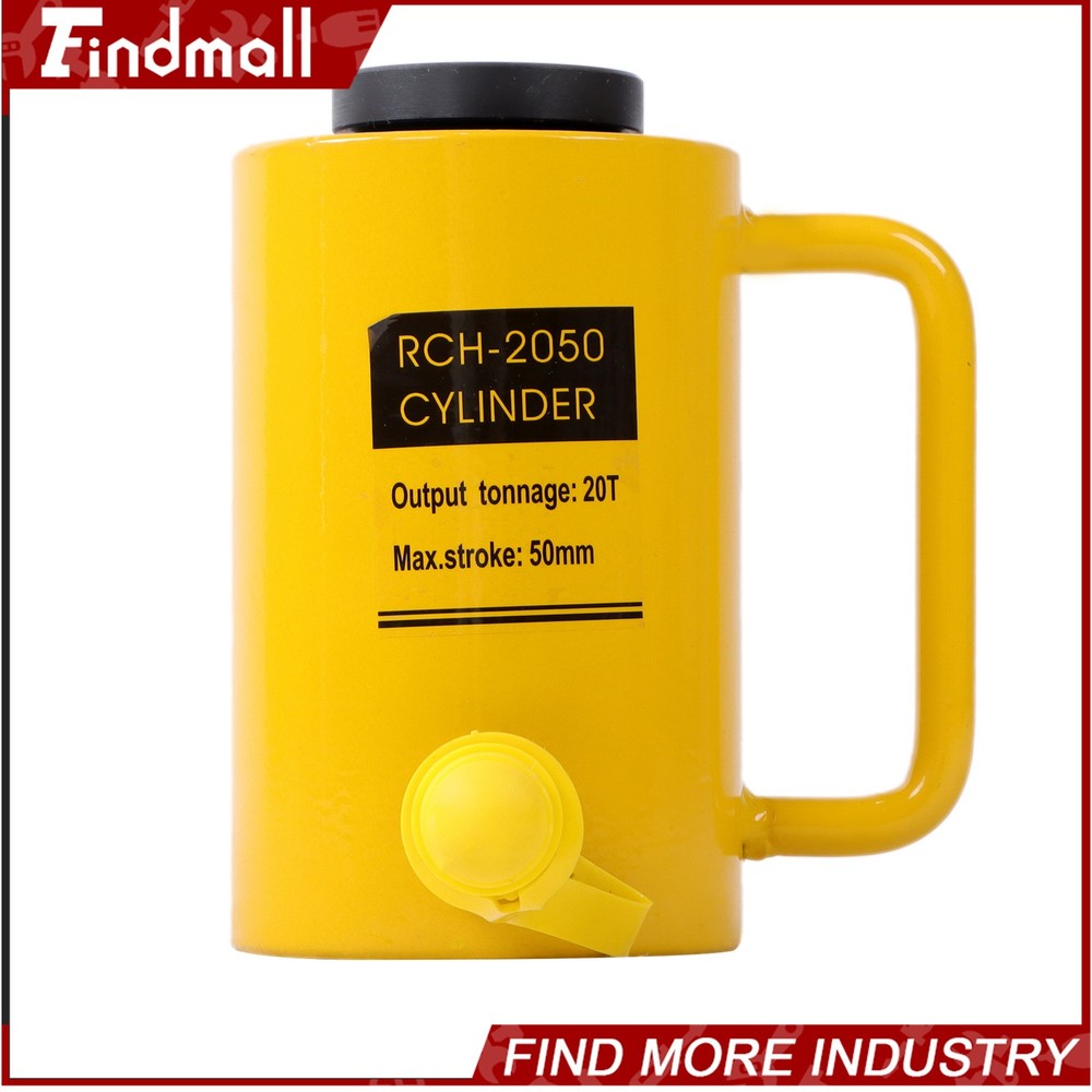 Findmall 20 Ton Capacity Hollow Hydraulic Cylinder 2″ 50mm Stroke Single Acting