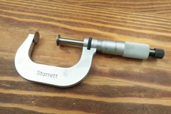 Starrett 256MRL-50 Disc Micrometer 25-50mm .01mm Starrett 256 New 1 Per Order