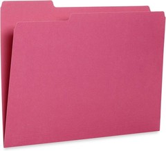 100 Blue Summit Supplies Colored File Folders – GEM Tone Colors, 1/3 Cut Tab