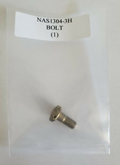 NAS1304-3H Hex Bolt 1/4-28 X 5/8 Drilled Head Plated Steel