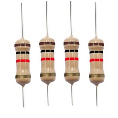 1K Ohm Carbon Film Single Fixed Resistor 1/4 W 0.25 Watts 5% Tolerance, 1K R,…