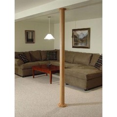 Pole Wrap 96 in. x 12 in. Oak Basement Support Column Cover Decor Protective