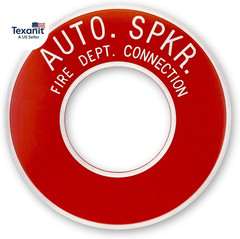 Auto Spkr FDC Sign Outdoor round ID Plate 4In – Durable Plastic Fire Department