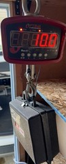 OPTIMA LP7910 CRANE SCALE 500lb Digital Hanging Scale Industrial Hook Scale USED