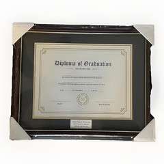 Diploma Certificate Frame 8.5”x11” / 11”x14” Black and Gold Matte