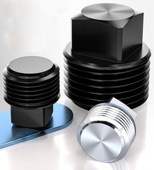 Carbon Steel External Square Head Pipe Plug Zinc Plated Thread Oil Stop Plug