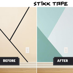 STIKK Painters Tape – 3Pk Black Painter Tape – 1 Inch X 60 Yards – Paint Tape fo