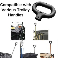 Trolley Handle for Camping Wagon/Beach Shopping Cart Wagon Cart Push Handle R…