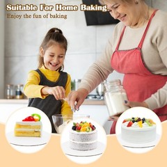 PercyEffie 100 Pack 6 Inch Cake Board Bulk, Round Boards 6 Inches, White