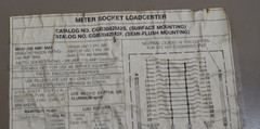 Universal Main Breaker Cover for GE & Cutler-Hammer Panels (New)
