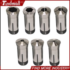 New 7PC 5C Hex. Collet Set 1/4″, 5/16″, 3/8″, 1/2″, 5/8″, 3/4″, 7/8″ 0.0006TIR