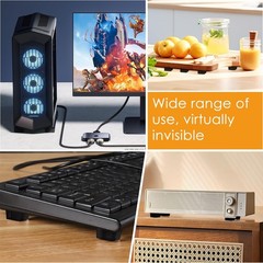 Rubber Feet for Electronics-Adhesive Rubber Feet 16PCS, Black Rubber Bumpers Sel