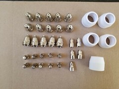 Amico CHF-50 CUT-50HF Plasma Cutter Torch Tips Consumables 35 PCS set Pilot ARC