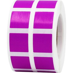 Square Stickers | 0.5″ Inch Square Shape | 1,000 Pack | Pick One Color