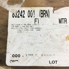 Belden 83242 Mil-Spec Coax 50 Ohm RG-142 RG142B/U – Sold by the Foot