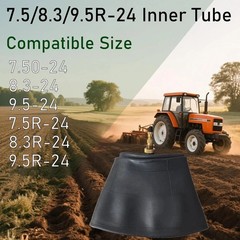 Universal Fit 8.3-24 and 7.50-24 Tractor Tire Tube – -Round Performance
