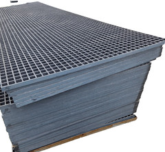 Bedford FRP Grating, 144″x48″x1″ / 1-1/2″x1-1/2″ Grid w/ Grit 48″ span V-10-DG-G