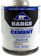 Waterproof Rubber-Based Clear Cement Quart – Fast Drying, Toluene Free Adhesive