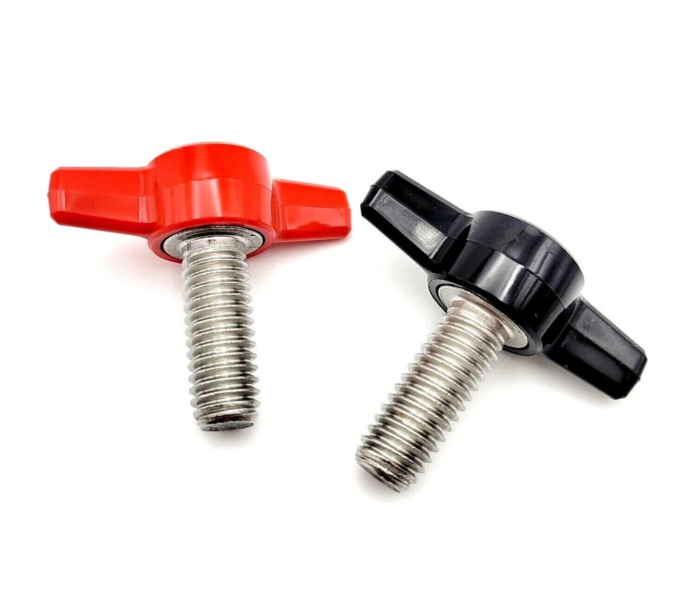 3/8″ x 1″ Thumb Screw T Bolts Butterfly Clamping Knob Tee Wing Stainless