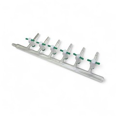 Chemglass Right-Handed 6 Port Vacuum Manifold CG-4430-02 (Best Offer!)