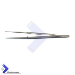 Surgical Mini Dressing Tweezer Straight Cotton Tissue Thumb Forceps Surgery Lab