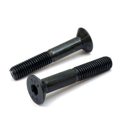 M5 Flat Head Socket Cap Screws, 12.9 Steel w/ Black Oxide DIN 7991, 0.80 Coarse