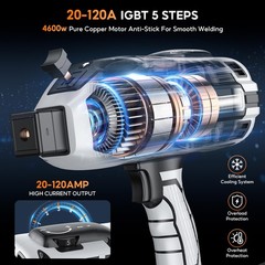 Tvgoo Portable Handheld Welding Machine – 110V IGBT Inverter Grey