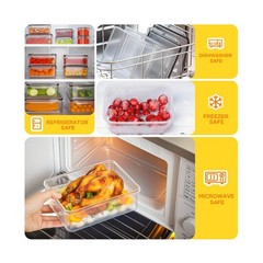 52 PCS Food Storage Containers with Lids Airtight (26 Lids & 26… FAST USA SHIP