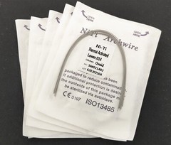 10 Packs Dental Orthodontic Thermal Activated Niti Round Arch Wires Ovoid Form