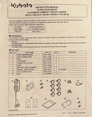 Upgraded Kubota SVL 75 / 75-2 /SVL90 /90-2 /95-2s 14 Pin Coupler kit V0521-97010