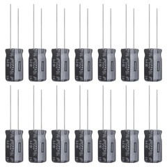 220uF 16V 6x12mm Electrolytic Capacitor 220 UF MFD 16 Volt 0.24×0.47in Alumin…